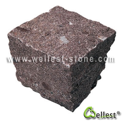 G658 Granite Cube Paving Stone 1