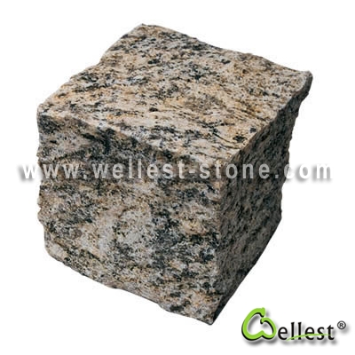 G638 Granite Cube Paving Stone 1