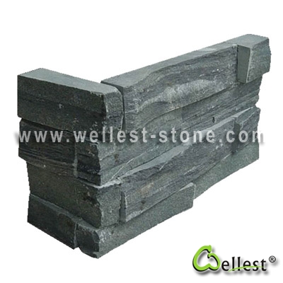 Green Color Slate Ledge Stone
