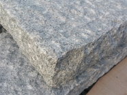 G603 Lunar Pearl Granite All Side Natural Split Kerb Stone Palisade 7
