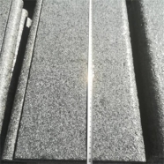 G654 Medium Grey Granite Drop Face Bullnose Edge Coping With Flamed Finish 3