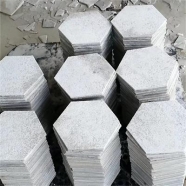 Q310 white quartzite marble hoxagon floor and wall tile