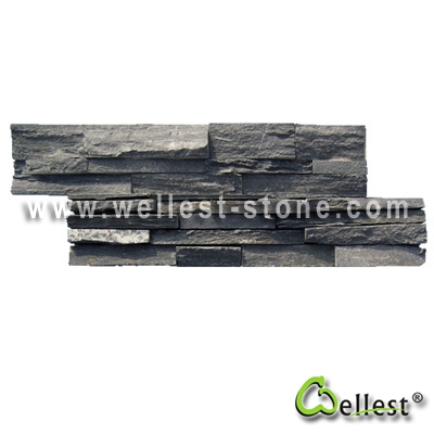 Black Color Slate Ledge Stone Corner