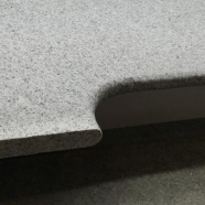 G603 Luner Pearl Salt and Pepper Grey Granite L Shape Flamed Finish Swimming Pool Copping Tile with