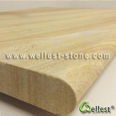 SY152 Yellow Sandstone Swimming Pool Copping Tile with Bullnose Edge 1