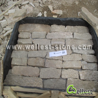 LL-303 Beige Loose Stone for Wall Cladding (Big Strip Type)