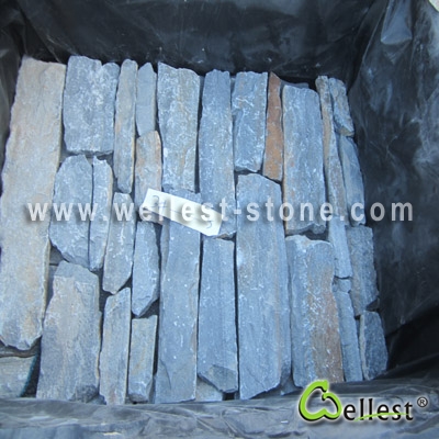 LL-306 Blue Loose Stone for Wall Cladding (Small Strip Type)