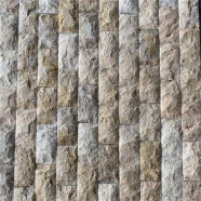 Beige Limestone Mushroom Stone Cladding Tile