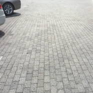 V404 grey lava stone 10x20cm cobble paver for driveway