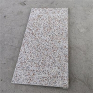 G350 Beige Yellow Granite Flamed Finish Swimming Pool Copping Drop Face Straight Edge