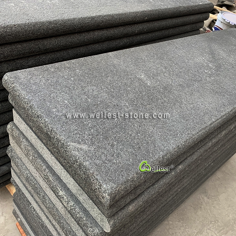 G345 Black Diamond Granite Coping with Bullnose