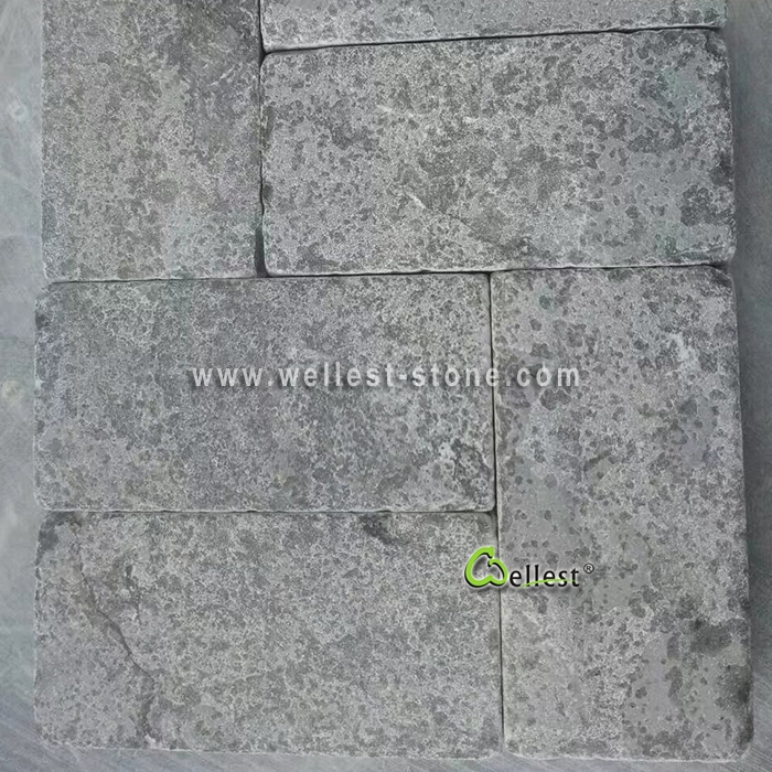 L828 Blue Limestone Cobble Stone Brick Paver