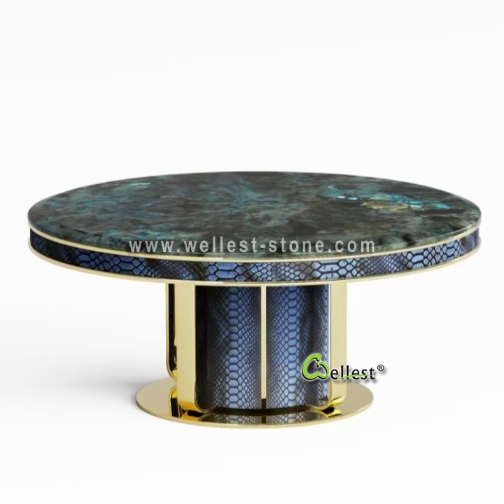 Luxury Natural Stone Coffee Table | Custom Marble Coffee Table for Villa Hotel Interior Design