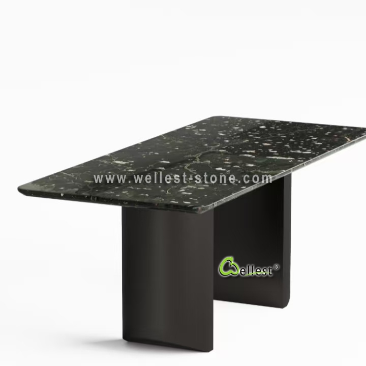 Luxury Stone Furniture Long Dining Table Natural Marble Table Factory Direct Manufacturer