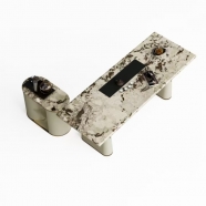 Designer Natural Stone Tea Table Unique Marble Center Table for High End Interior Decoration
