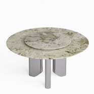 Luxury Natural Stone Furniture Round Dining Table Factory Direct Manufacturer Custom Design