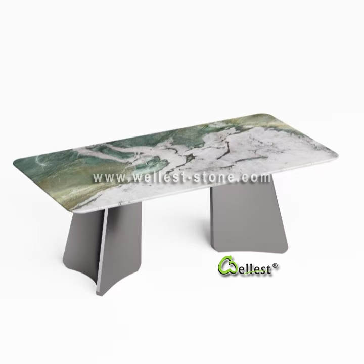 Bespoke Luxury Marble Long Table | One-of-a-Kind Natural Stone Furniture