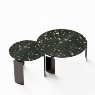 Luxury Green Quartzite Coffee Table Natural Stone Top Modern Living Room Furniture Custom Design